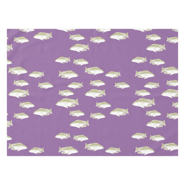 Fish on purple tablecloth (Front (Horizontal))