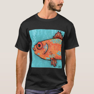 Fish on turquoise T-Shirt