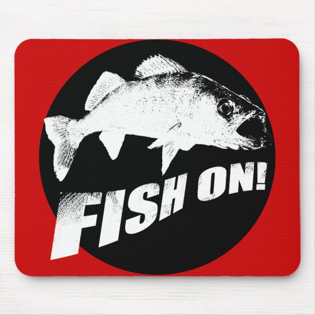 Fish on walleye mouse pad (Front)