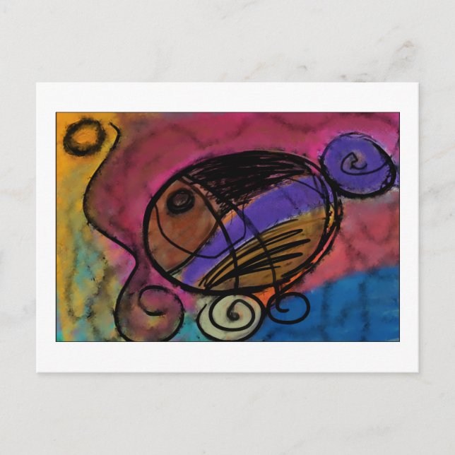 Fish on Wheels Postcard (Front)