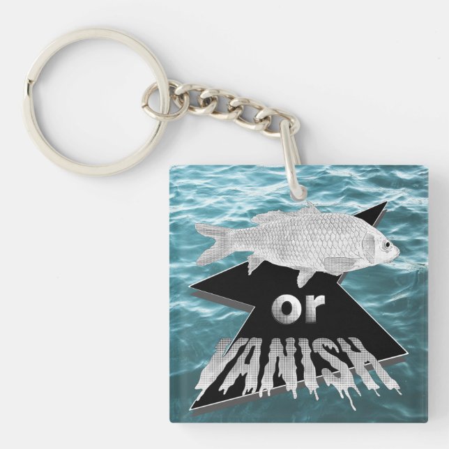 Fish or Vanish Keychain (Front)