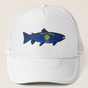Fish Oregon Trout Trucker Hat
