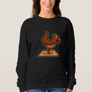 Fish Otter Yoga Poses Sport Gymnastics Ohm Heartbe Sweatshirt