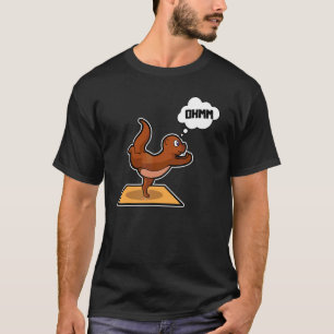 Fish Otter Yoga Poses Sport Gymnastics Ohm Heartbe T-Shirt