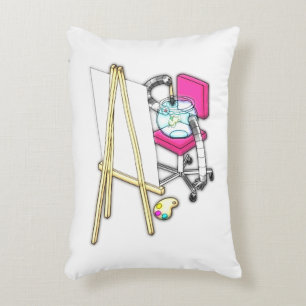 Fish Painter ("Water Colour") - Decorative Cushion