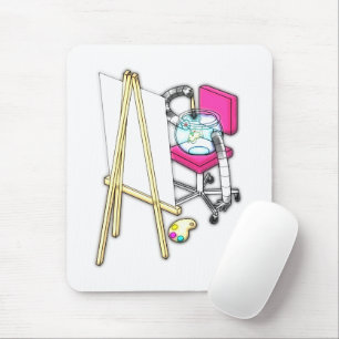 Fish Painter ("Water Colour") - Mouse Pad