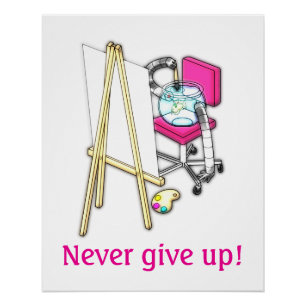 Fish Painter ("Water Colour") -  Poster