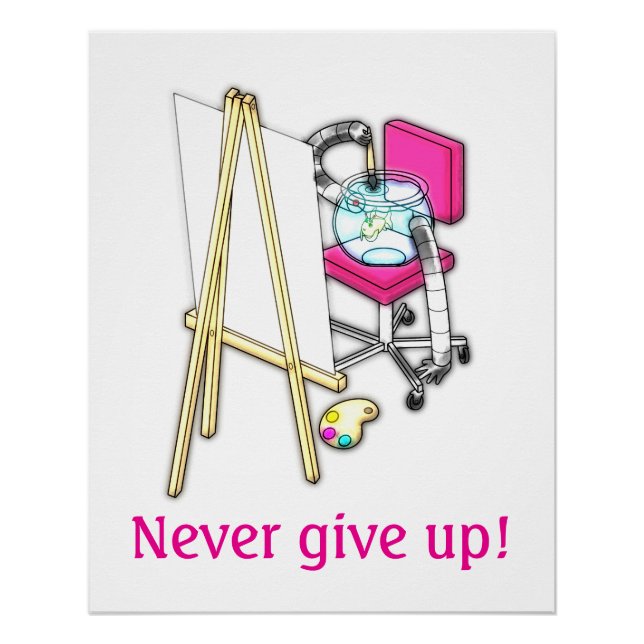 Fish Painter ("Water Colour") -  Poster (Front)