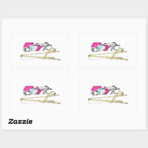 Fish Painter ("Water Colour") - Rectangular Sticker