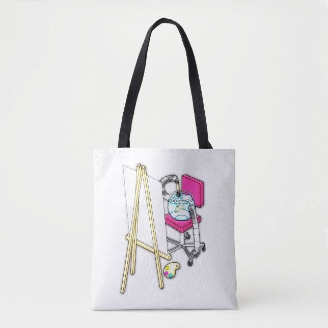 Fish Painter ("Water Colour") -  Tote Bag (Front)