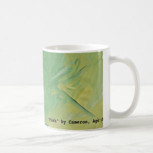 "Fish" Painting by Cameron, Age 3 Coffee Mug