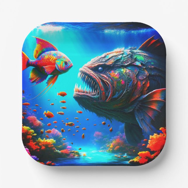 Fish Paper Plate (Front)