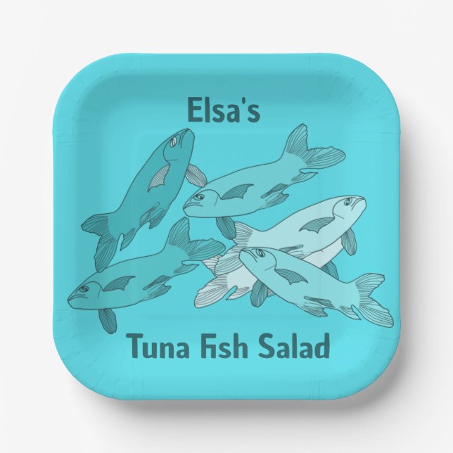 Fish  paper plate (Front)