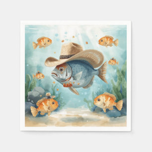 Fish Party Texas themed Napkin