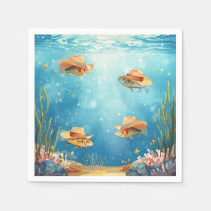 Fish Party Texas themed Napkin