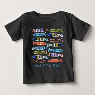 Fish Pattern custom name shirts & jackets