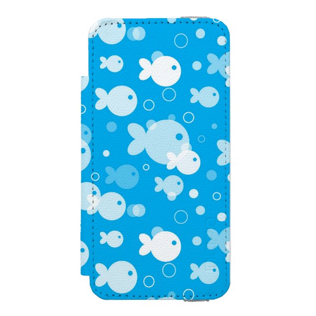 fish pattern incipio iPhone wallet case (Folio Front)