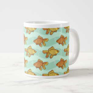 Fish-pattern Large Coffee Mug