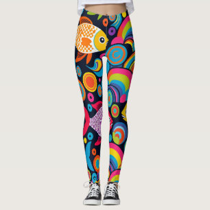 Fish Pattern Leggings