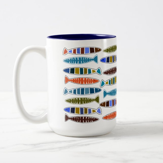 Fish Pattern mugs (Left)