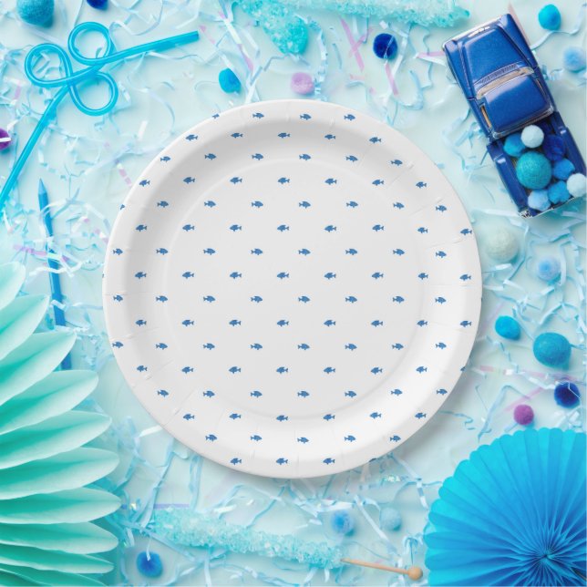 Fish Pattern Paper Plate (Party)