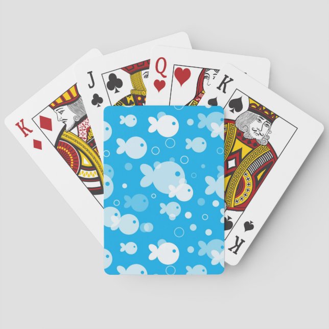 fish pattern playing cards (Back)