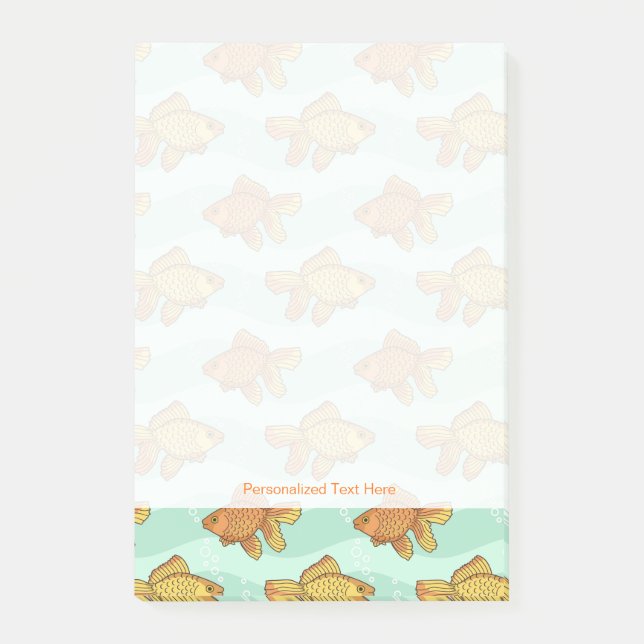 Fish-pattern Post-it Notes (Front)