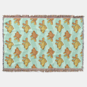 Fish-pattern Throw Blanket