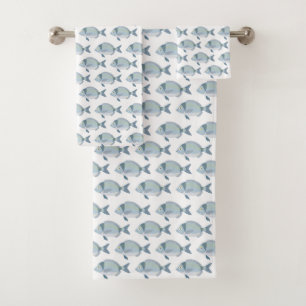 Fish Pattern towel set