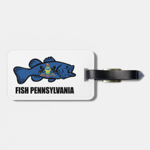 Fish Pennsylvania Bass Luggage Tag