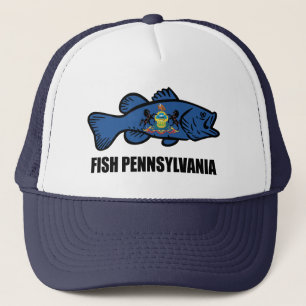 Fish Pennsylvania Bass Trucker Hat