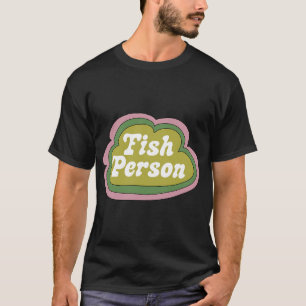 Fish Person (Green on Orange) T-Shirt