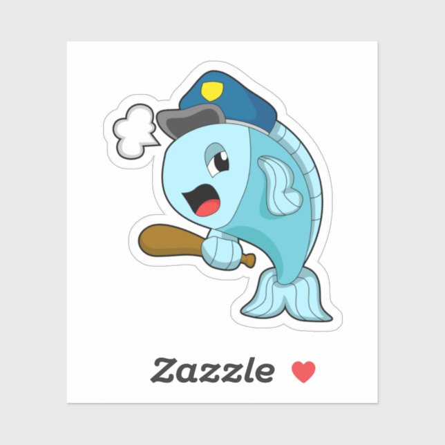 Fish Police officer Police hat (Sheet)