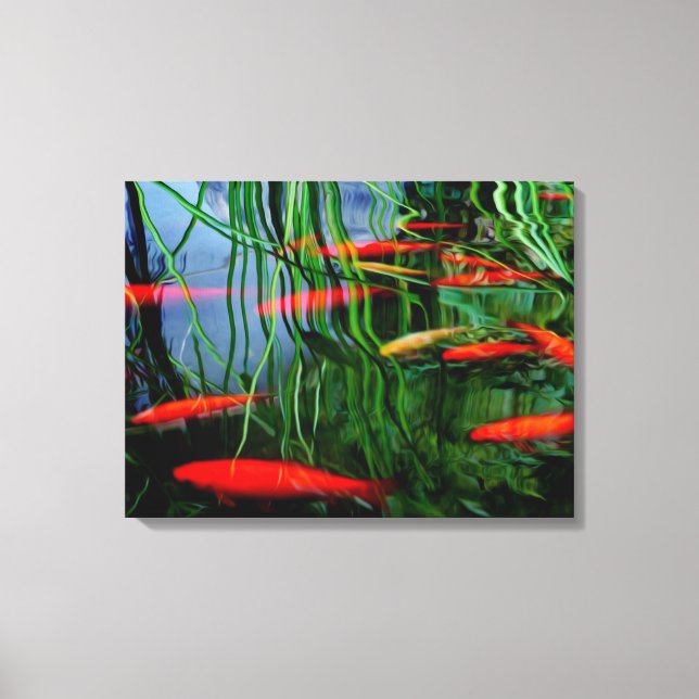 Fish Pond Canvas Print (Front)