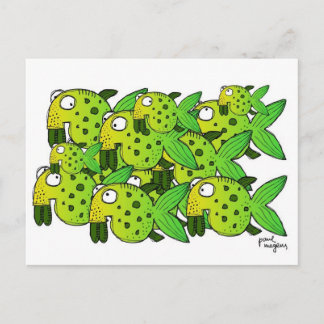 'fish ?' postcard