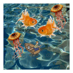Fish Poster Beach House Posters