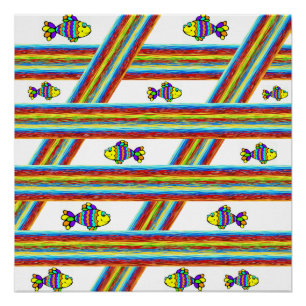 Fish Poster Beach House Posters