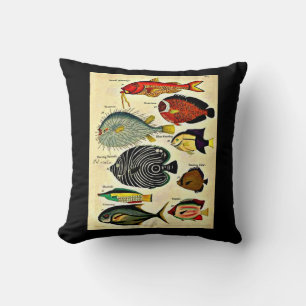 fish print cushion