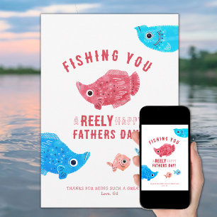 Fish Pun Happy Father's Day Holiday Card