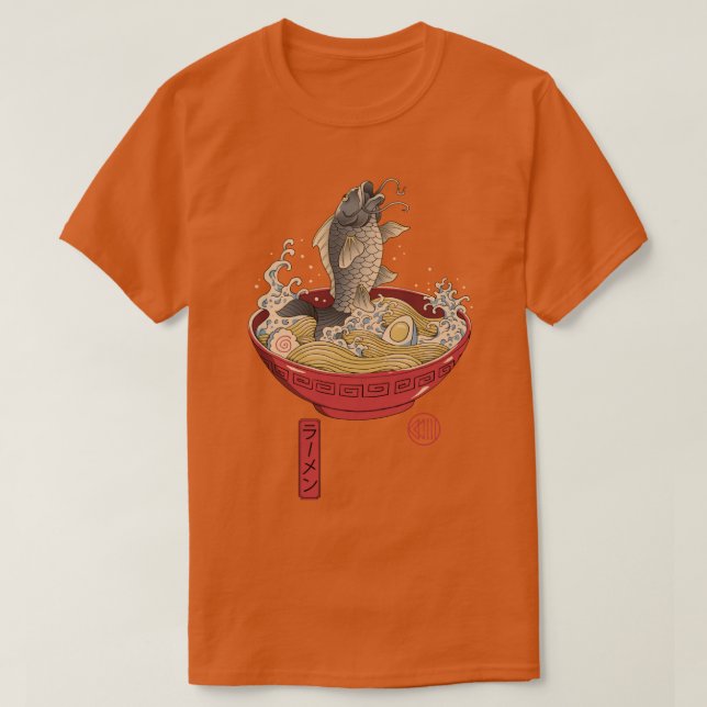Fish Ramen  T-Shirt (Design Front)