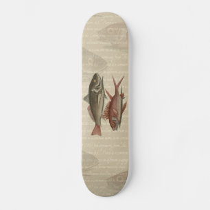 Fish Red Perch Fisherman Art Skateboard
