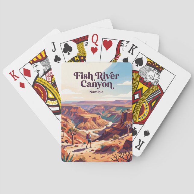 Fish River Canyon Namibia Playing Cards (Back)