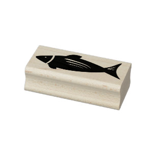 FIsh rubber stamp, ocean rubber stamp