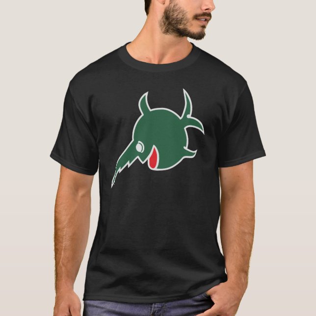 Fish saw sign on German submarines ww2. Green vers T-Shirt (Front)
