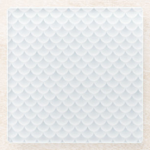 fish scale abstract vector background glass coaster