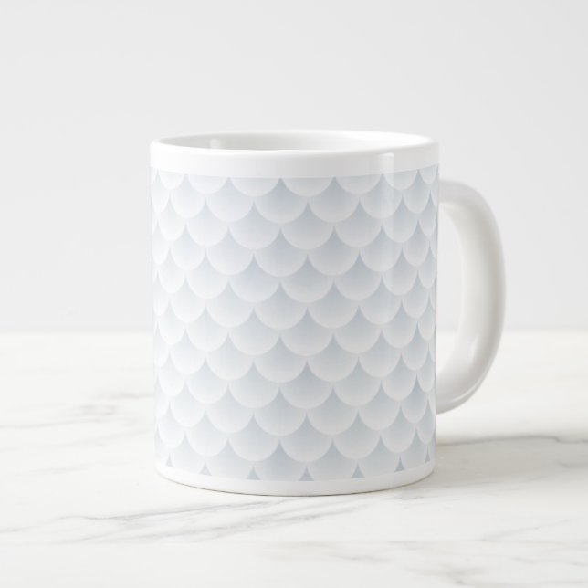fish scale abstract vector background large coffee mug (Front Right)