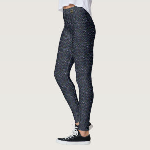 Fish Scale - Black Opal Leggings