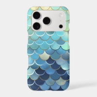 Fish Scale Pattern Blue Sky Background Golden