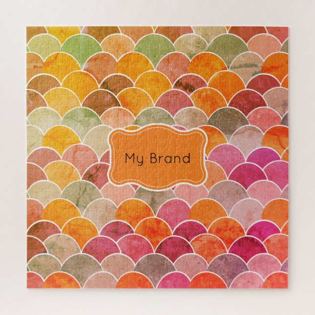 Fish Scale Pattern Jigsaw Puzzle (Vertical)