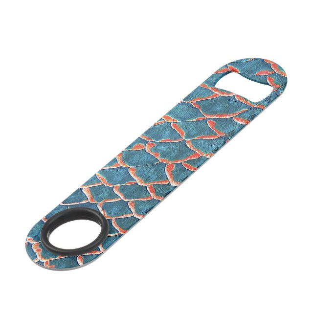 "Fish scale Speed bottle opener" (Front Angled)